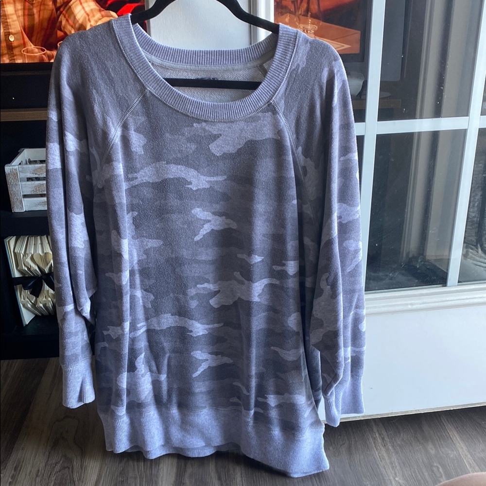 Gray Camouflage Sweater